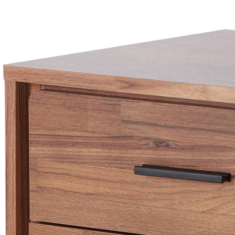 Table d'appoint Deoss, Noyer / noir