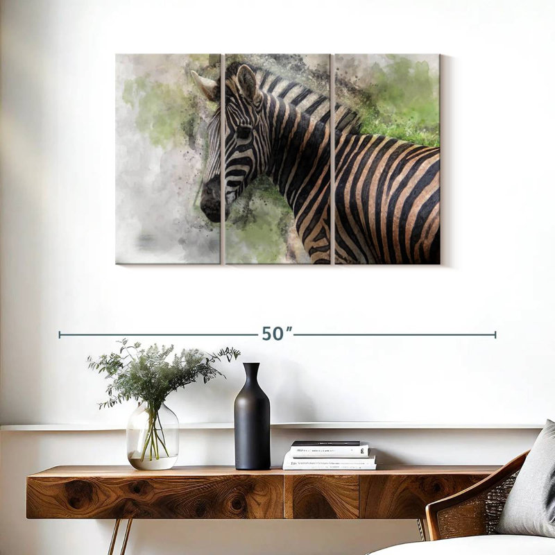 Brampt Magnificent Zebra, 24" H x 38" W