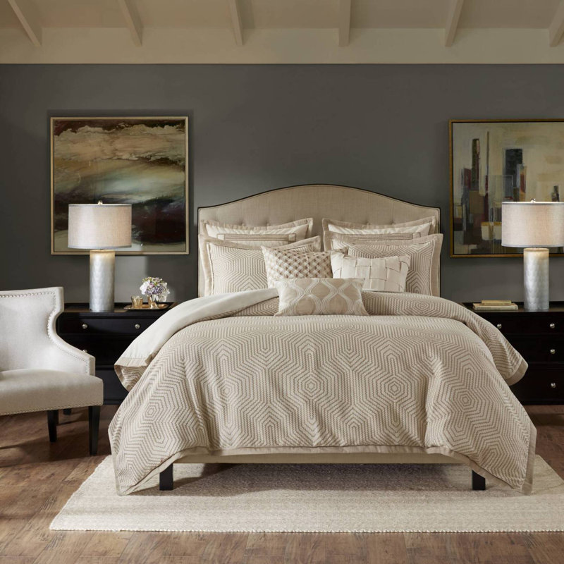 8-Piece Queen Abstract Comforter Set