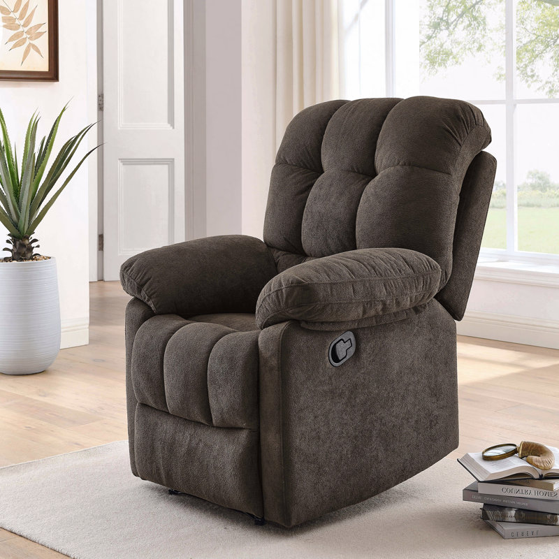 Fauteuil inclinable manuel avec accoudoirs rembourrés