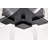 Saniye - 21 Inch LED Flush Mount - Matte Black - Silk Screened Acrylic Lens