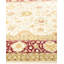 Tapis ivoire traditionnel en laine noué à la main 9 pi 1 po x 11 pi 10 po
