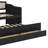 Twin Daybed With Trundle, Twin Size Daybed With 2 Storage Drawers-1276572613