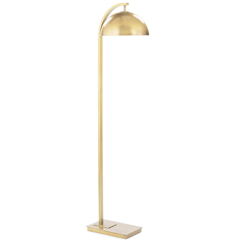 Otto Floor Lamp, Natural Brass