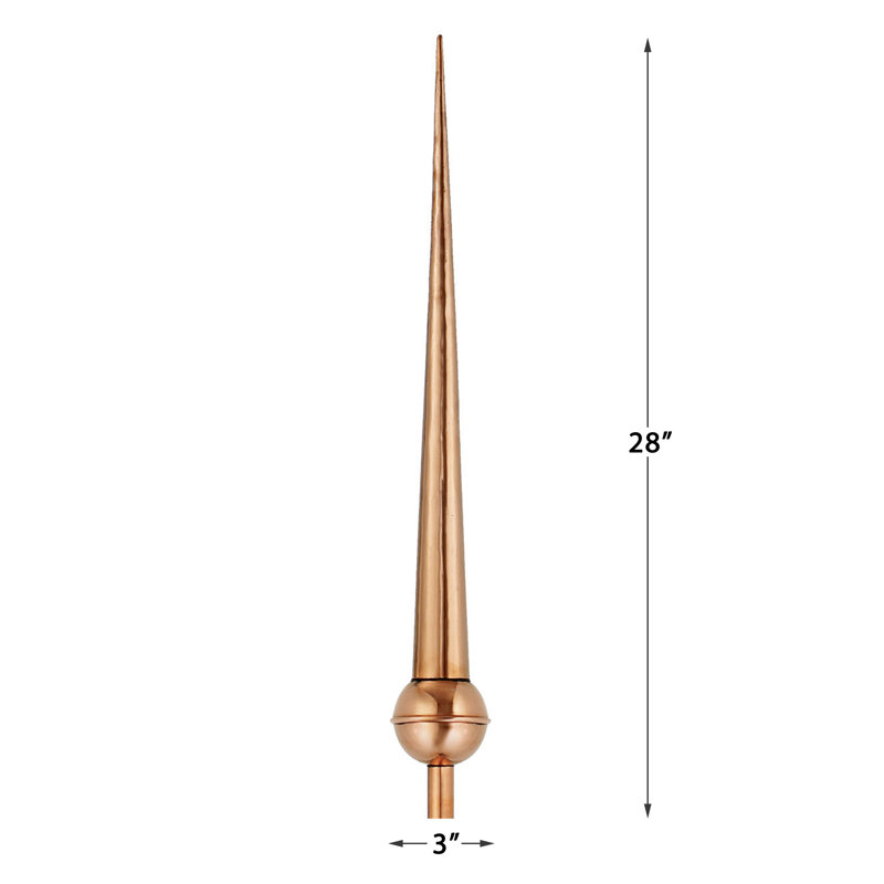 Gawain Metal Rooftop Finial, Small