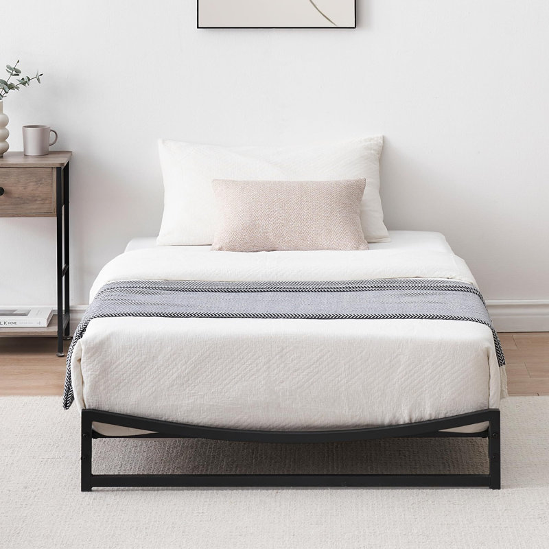 Grand lit plateforme 15 po Disbrow, Lit simple