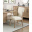 Ensemble de chaises de salle à manger modernes et confortables avec assise et dossier rembourrés en chenille moelleuse 2 pièces