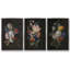 «Yellow and Gray Fish I», ensemble de 3 toiles encadrées-97913387-97913393