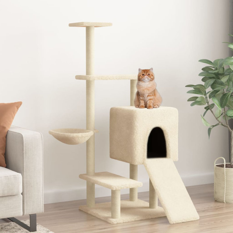 130.5 cm H Cat Tree / Condo, Cream