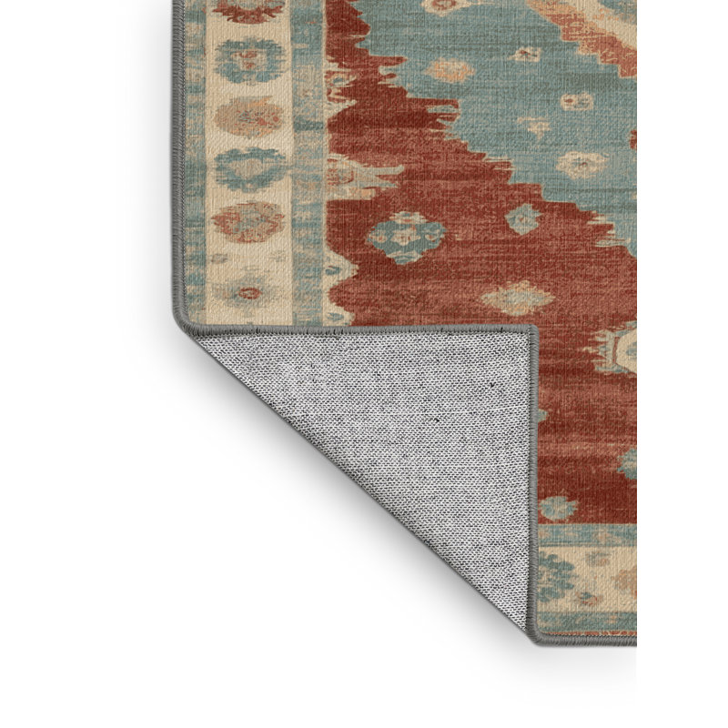 Tapis gris lavable à la machine, Carré 6 pi