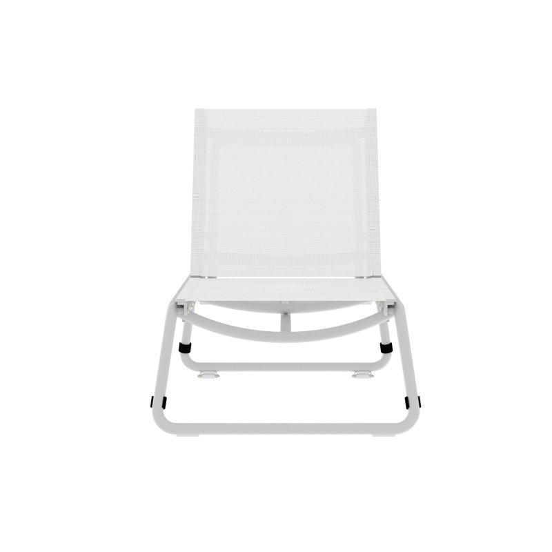 Corail Outdoor Chaise Lounge, White