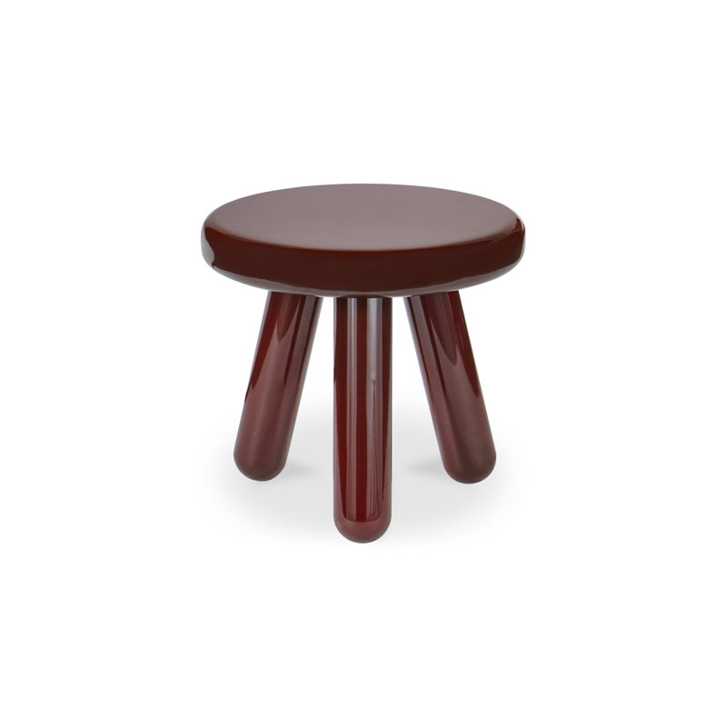 Cerro Accent Table Lacquer, Deep Red