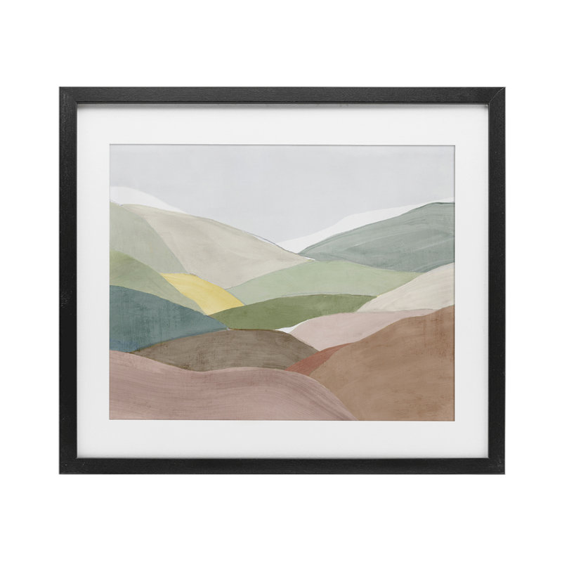 «Soft Rolling Hills», impression par Ian C., Cadre noir minuit, H 13 po x l 16 po