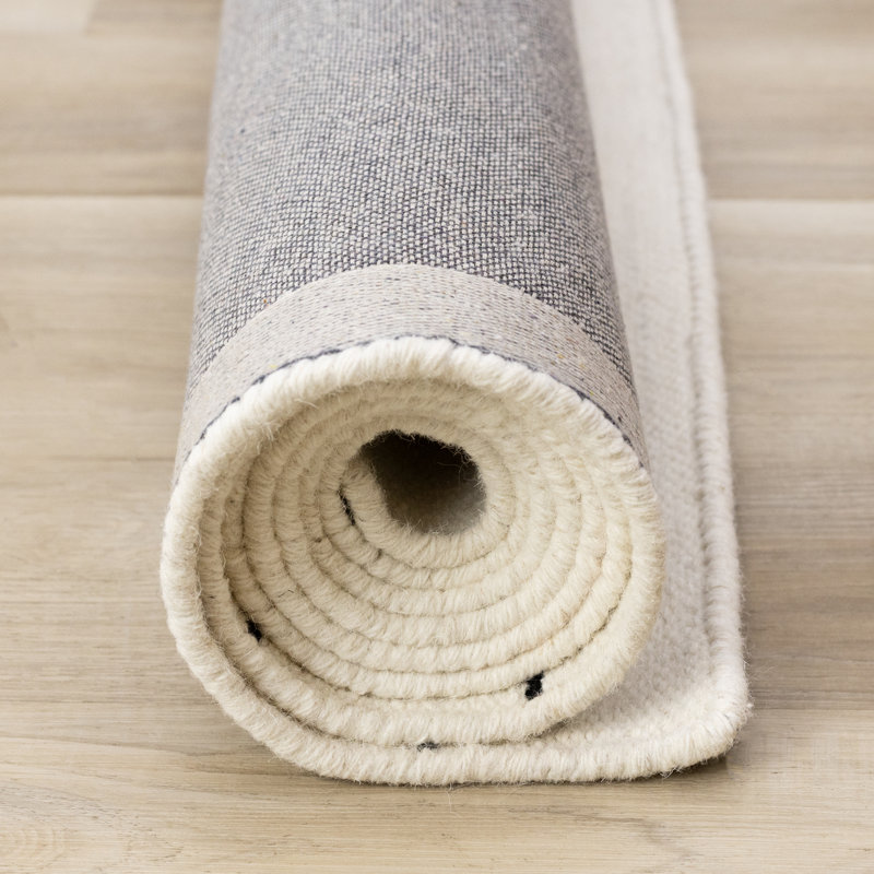 Tapis en laine fabriqué à la main Meredith, Rectangle 5 pi 3 po x 7 pi 7 po