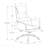 Black Leather Look Chrome Metal Office Chair, Adjustable Height, Ergonomic, Swivel, Armrests Work, Contemporary Modern