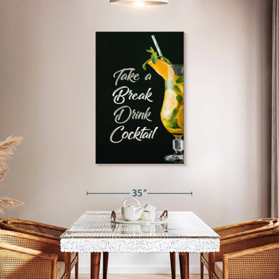 Typographie de cocktail Tergel Drink