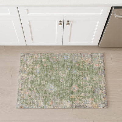 Machine Washable Indoor/Outdoor Matsumura ACN2302 Global Rug