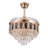 Jillyn 4 - Blade Crystal Ceiling Fan with Remote Control and Light Kit Included