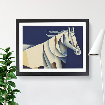Soulful Horse Abstract - Framed Print