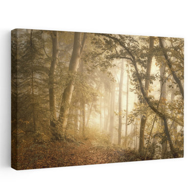 Art contemporain contemporain, paysage de forêt abstrait