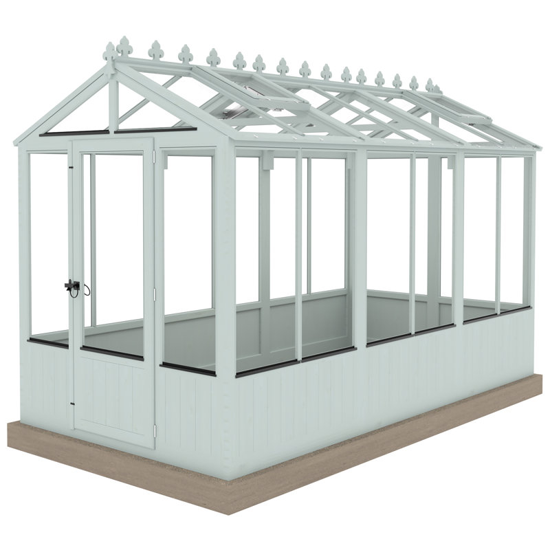 Holkham 12 ft x 6 ft Greenhouse, Blue