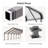 20 Ft. W X 30 Ft. D Galvanized Steel Carport-128778767