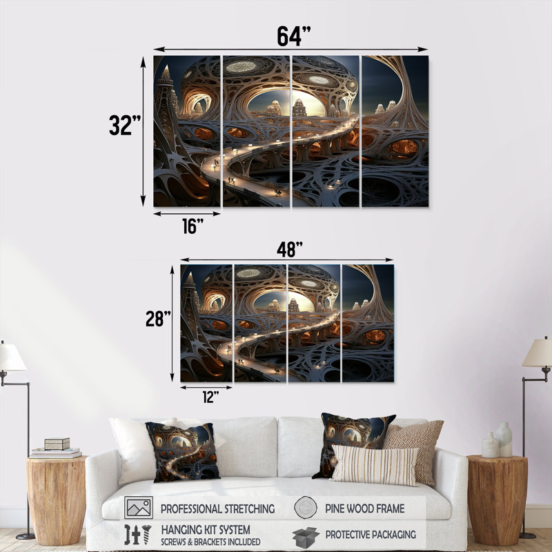 «Charline Architectural Dreamscape», H 28 po x l 48 po