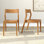 Chaise en bois massif Linzy