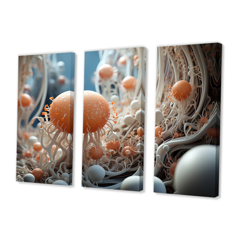 Conola - ensemble d'art mural paysage abstrait, H 28 po x l 36 po x P 1 po, Toile tendue