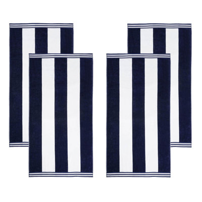 Oversized Cabana Striped Cotton Beach Towels