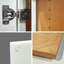 Armoire murale blanche à double porte laquée avec tablettes réglables et tiroir pour la cuisine, rangement dans la salle de bain, l 24 po x P 12 po x H 30 po, caoutchouc, facile à assembler, portes en bois massif propres, 2 1