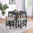 Shayleigh 5 - Person Four Leg Dining Set-1912021771-1912021768-1912021769