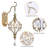 1-Light Dimmable Armed Sconce with Crystal Accents