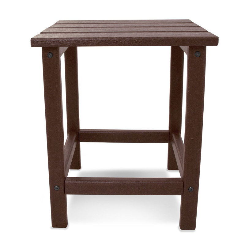 Table d'appoint POLYWOOD Long Island 18 ", Acajou