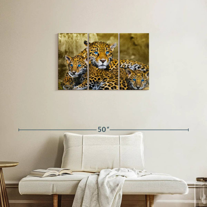 Jaguar Family, 20" H x 33" W
