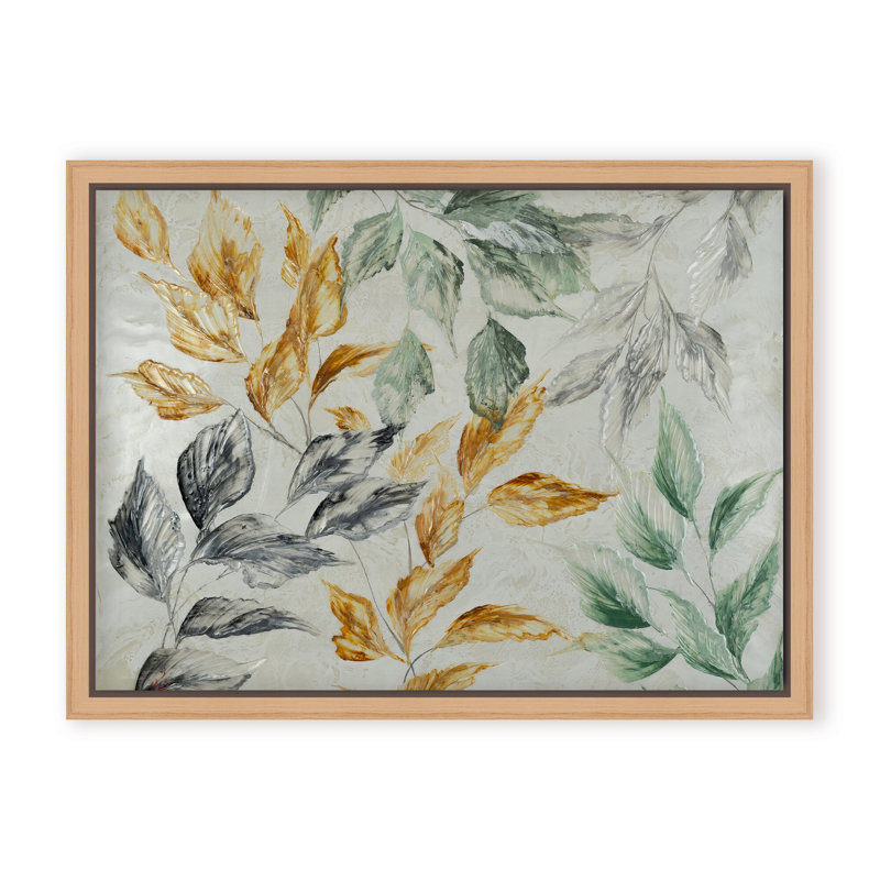 Nature Inspired "Muted Radiance" Canvas Wall Art By , 16" H x 24" W, Framed Matted Print, Brown