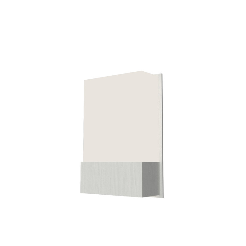 LED Flush Mounted Sconce, Organic White