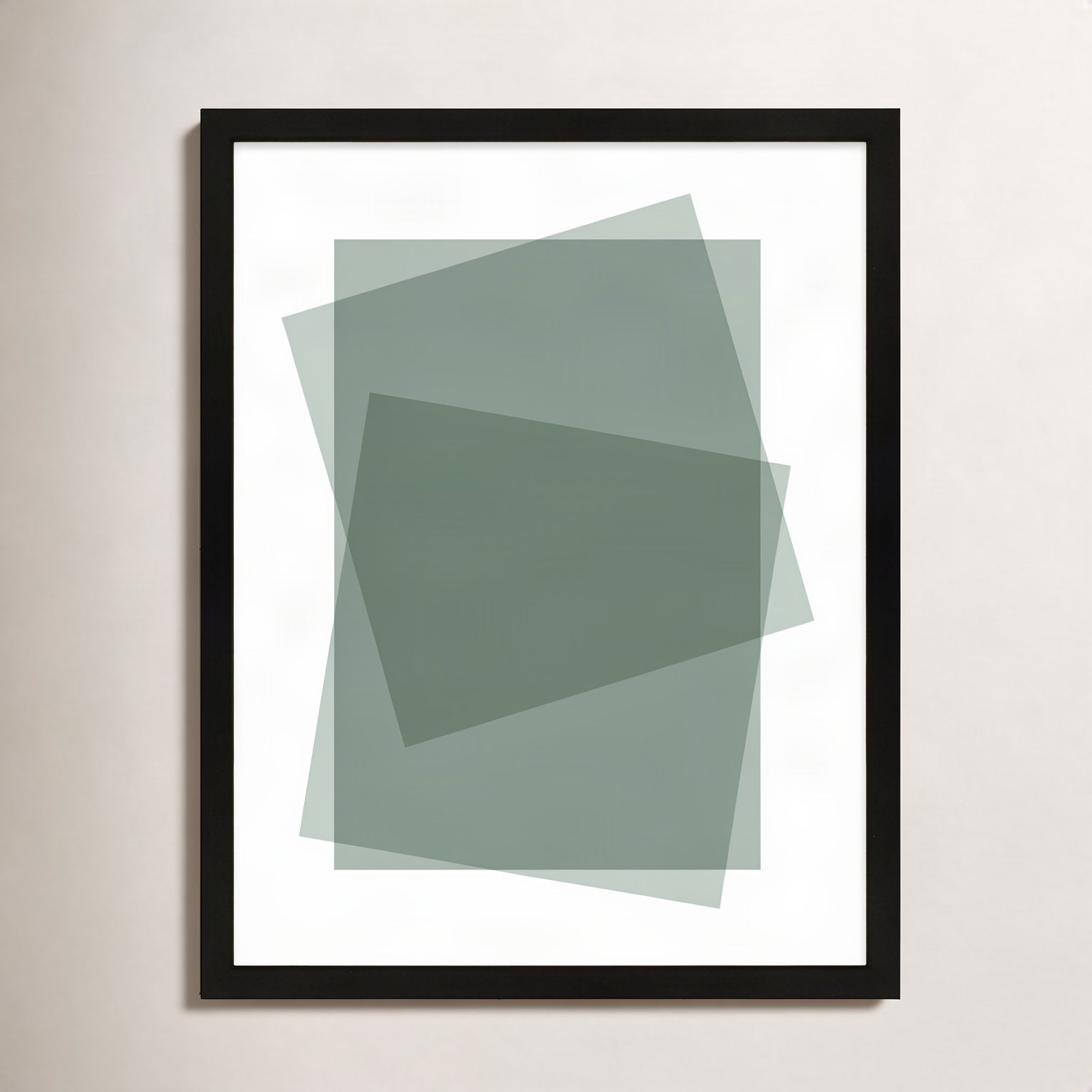 Kami "Sage" Print by Jacques Pilon, Black Framed Paper, 20" H x 16" W