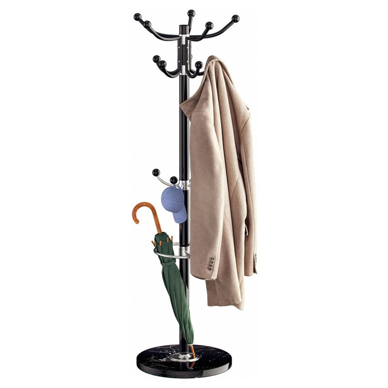 Aslak Metal Freestanding 14 - Hook Coat Rack