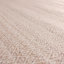 Tapis crème / brun clair à motif de treillis fabriqué à la main Schwandt Imogen-112272576