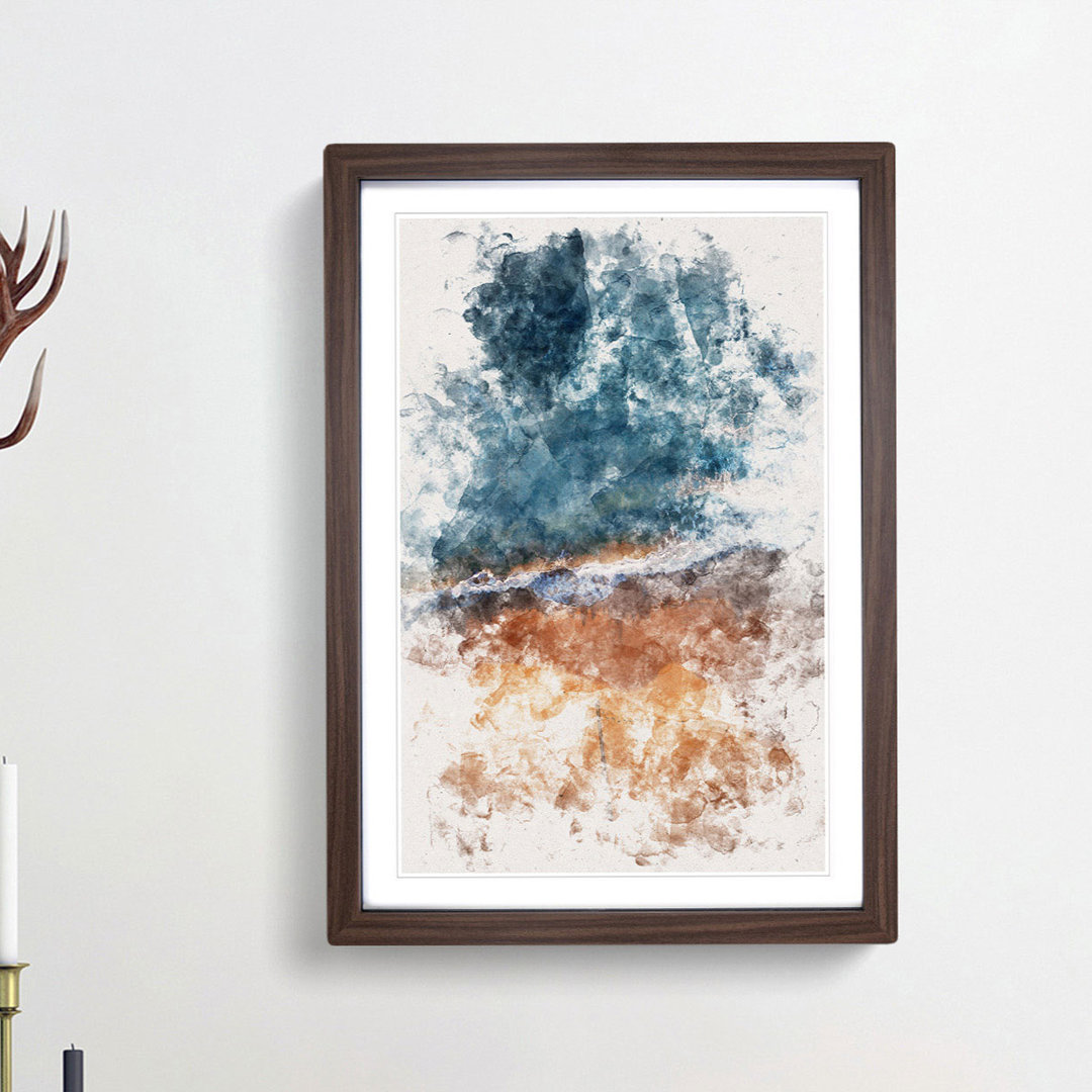 Alone upon the Beach - Framed Print