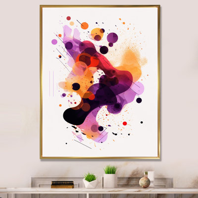 «Orange and Purple Ethereal Reflections I», reproduction sur toile