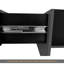 Table basse de conception unique avec 4 compartiments de rangement cachés, table de cocktail carrée avec plateau coulissant extensible, table centrale ultrabrillante UV pour le salon, 31,5 po x 31,5 po, noir-1739734625