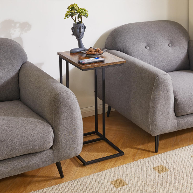 End Table, Brown, Black