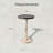 Pedestal Tray Top End Table for Holding Drinks, Lamps or Plants, Black
