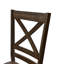 Ensemble de 2 chaises de salle à manger, brun
