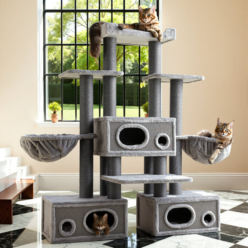 Arbre à chat H 71 po Modern