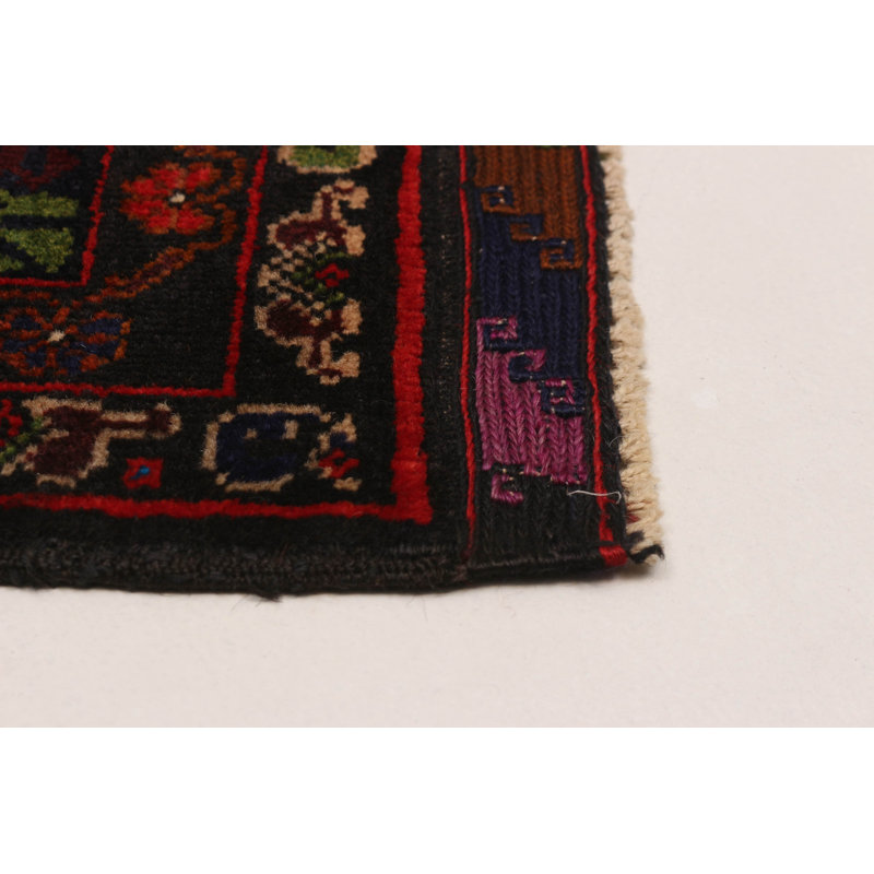 Tapis rectangulaire nouvel âge en laine 3 pi 8 po x 6 pi 2 po One-of-a-Kind