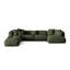 Bedar 5 Seater Velvet Corner Sofa -1409231505-1389169984