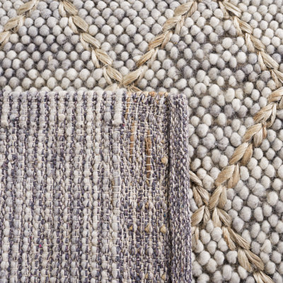 Natura Hand-Woven Geometric Wool and Cotton Rug